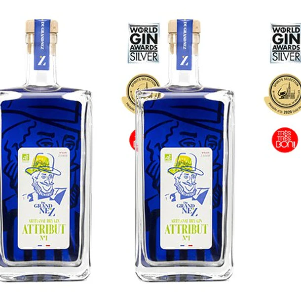 DU GRAND NEZ - ATTRIBUT N° 1 - BIO GIN 43% - 50cl 3