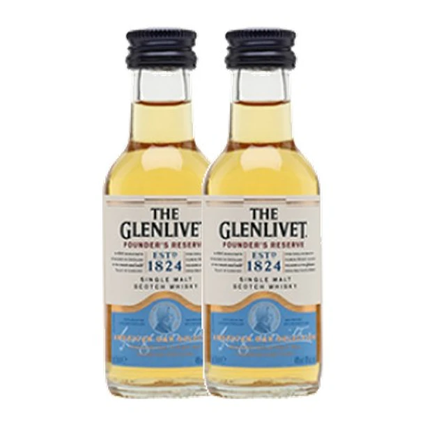 THE GLENLIVET - FOUNDERS RESERVE MALT SCOTCH WHISKY vol. 40% - 5cl 2