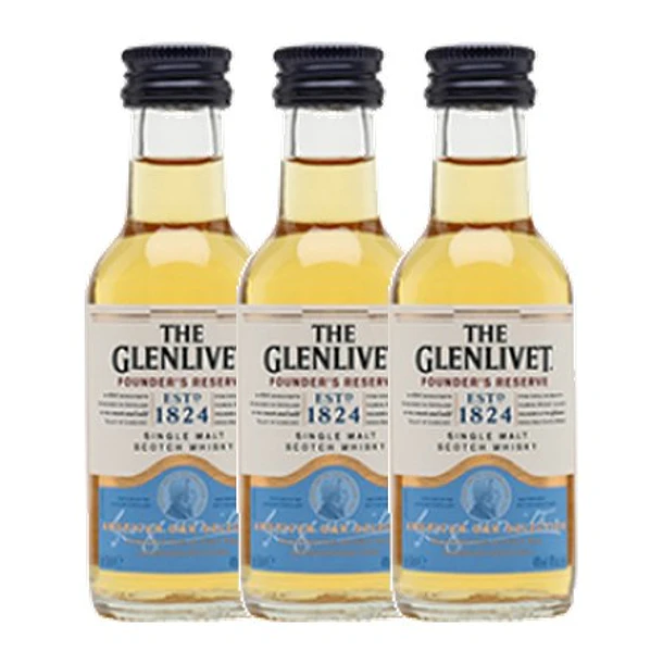 THE GLENLIVET - FOUNDERS RESERVE MALT SCOTCH WHISKY vol. 40% - 5cl 3