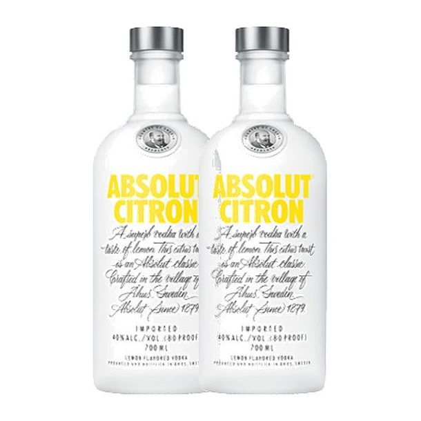 ABSOLUT CITRON - VODKA COM SABOR A LIMÃO - vol.40% - 70cl 2