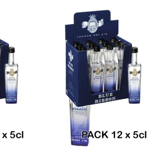 Gin Blue Ribbon x 12 Miniaturas 5cl 2