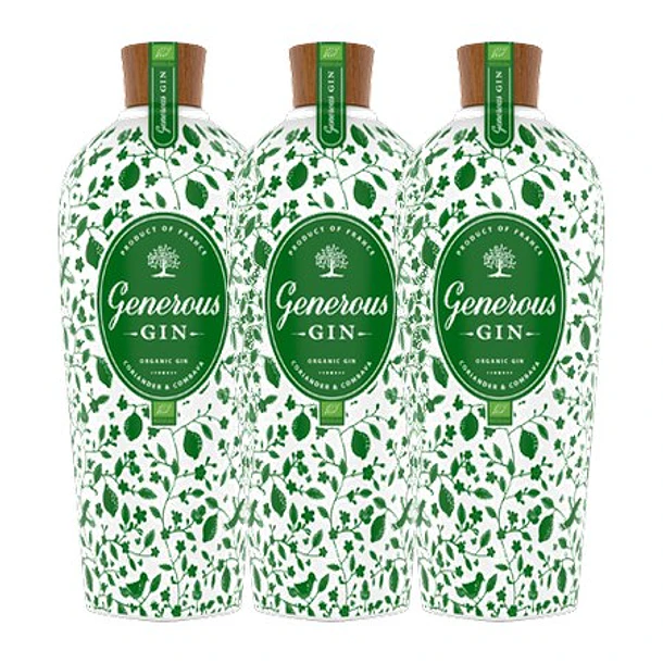 GENEROUS GIN Organic (BIO - Coentro e Combava) vol.44% - 70cl 3