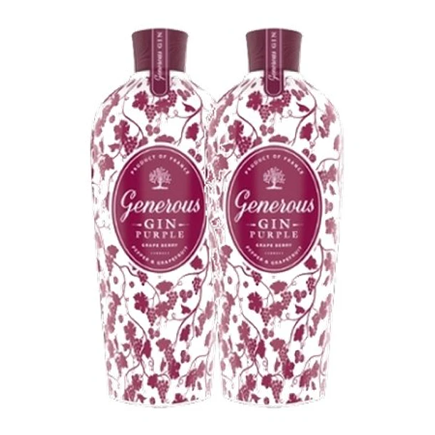 GENEROUS GIN Purple (Pimenta e Toranja) vol. 44% - 70cl 2