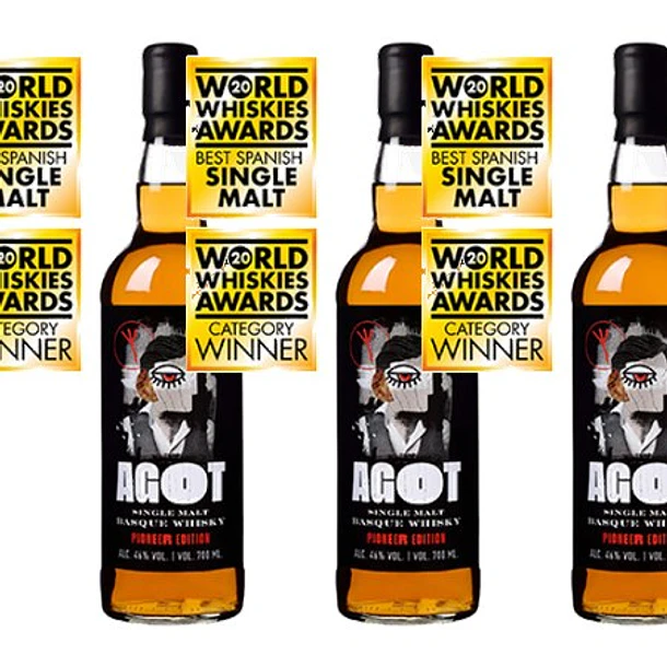 AGOT Single Malt Basque Whisky Pioneer Edition vol. 46% - 70cl  3