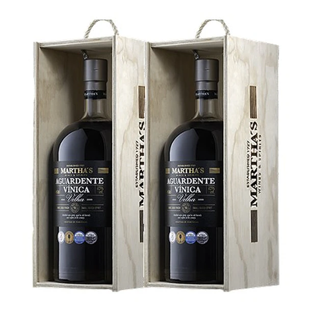 Martha's Aguardente Vínica Velha vol. 40%  (Réhoboam) 450cl  3