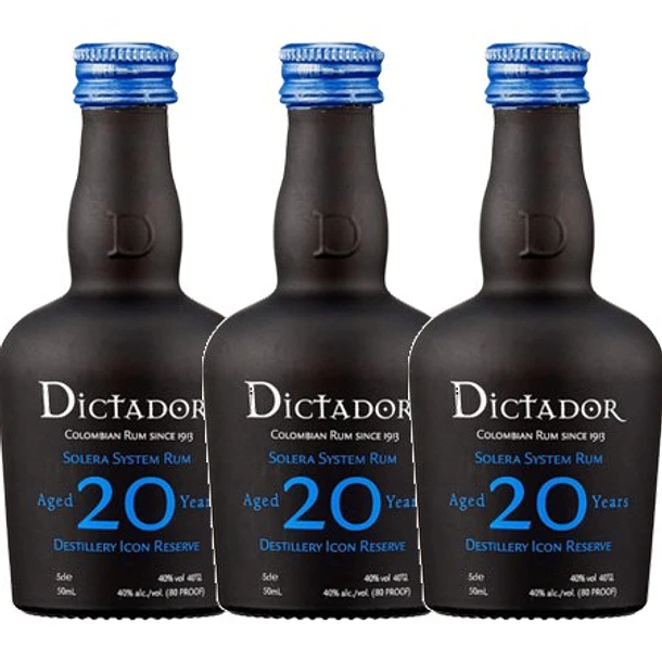 Ron Colombia DICTADOR 20 YO - vol.40% - 5cl 3