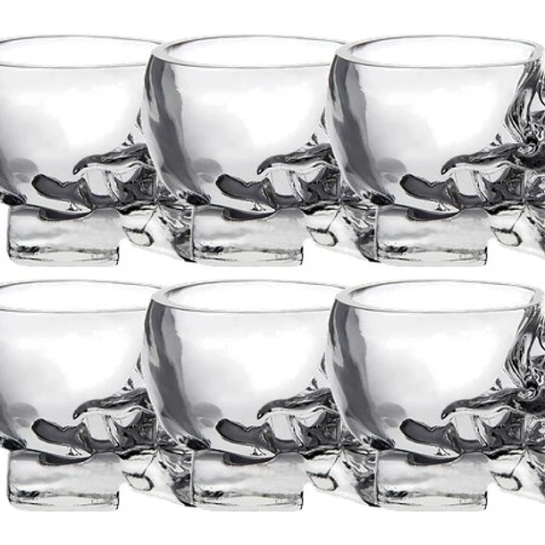Copo de Shots Crystal Head Vodka em vidro 75ml  4