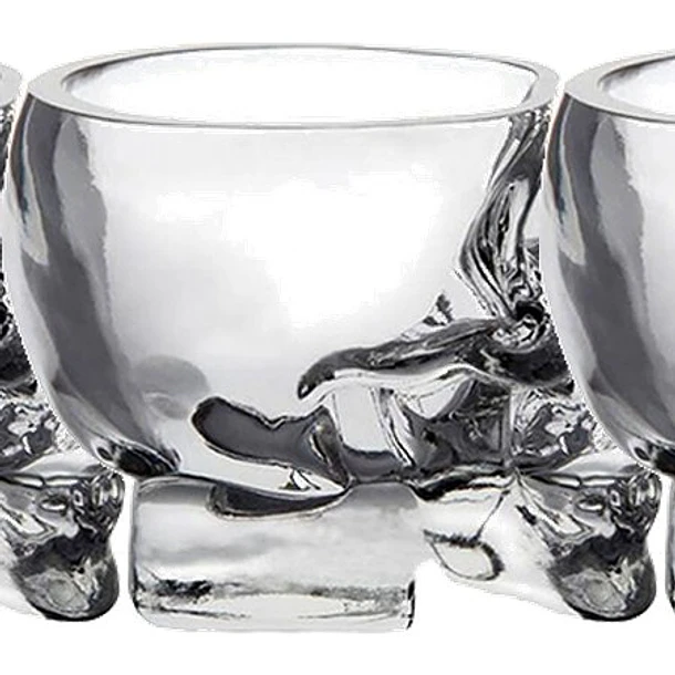 Copo de Shots Crystal Head Vodka em vidro 30ml  3
