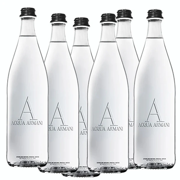 Água Mineral Natural Gaseificada ACQUA ARMANI 75cl 2