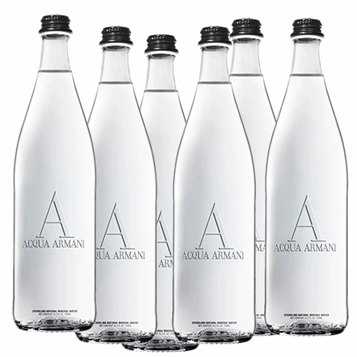 Água Mineral Natural Gaseificada ACQUA ARMANI 75cl 2