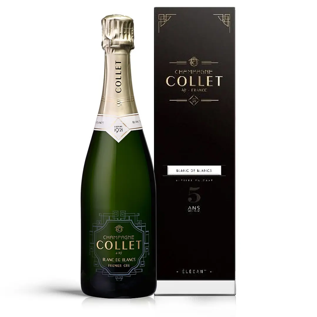 Champagne Collet Blanc de Blancs Premier Cru - 75cl Coffret 1