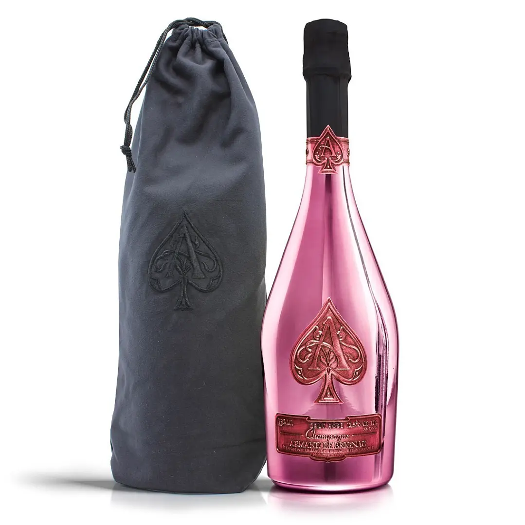 Champagne Armand de Brignac Rosé - 75cl Velvet Bag 1