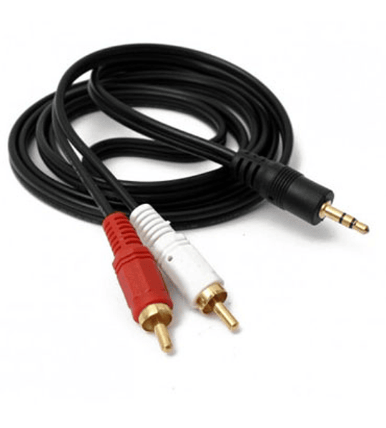 CABLE AUDIO PLUG 3.5 M/2 RCA M TWC