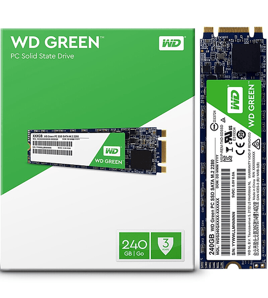 D.DURO SSD M.2 240GB WD GREEN SATA 3