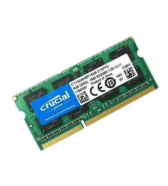SODIMM DDR3L GB8.0 1600 CRUCIAL