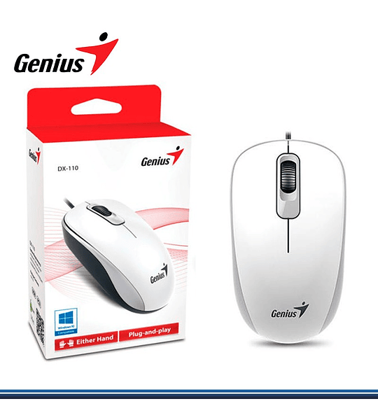 MOUSE GENIUS USB DX-110 BLANCO