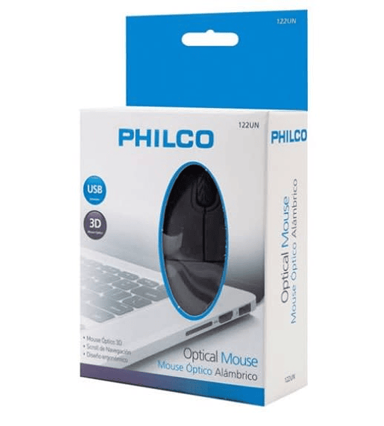 MOUSE PHILCO USB 122UN BLACK
