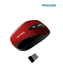 MOUSE WIREL PHILCO USB 245WR RED