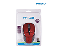 MOUSE WIREL PHILCO USB 245WR RED