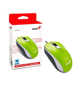 MOUSE GENIUS USB DX-110 VERDE 