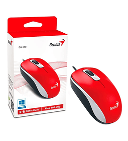 MOUSE GENIUS USB DX-110 ROJO 