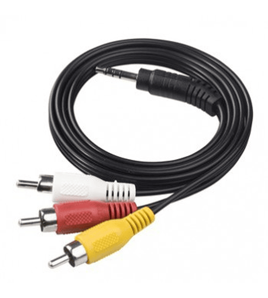 CABLE AUDIO PLUG 3.5 M/3 RCA M TWC