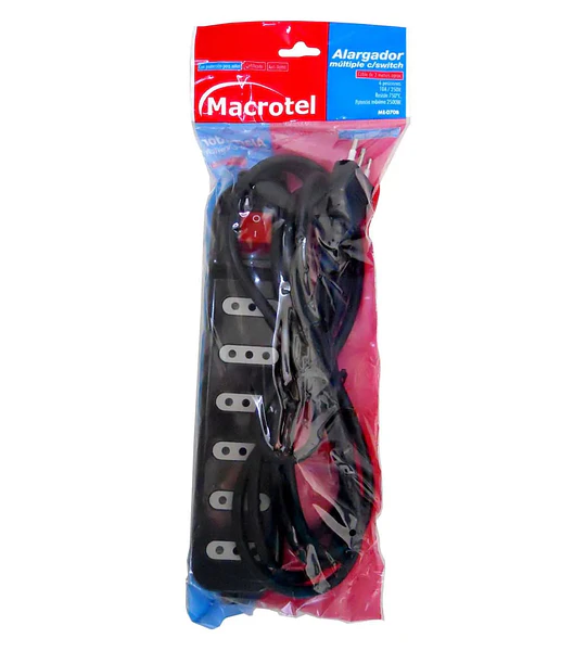 CABLE ALARGADOR 3MT 6P BLACK MACROT