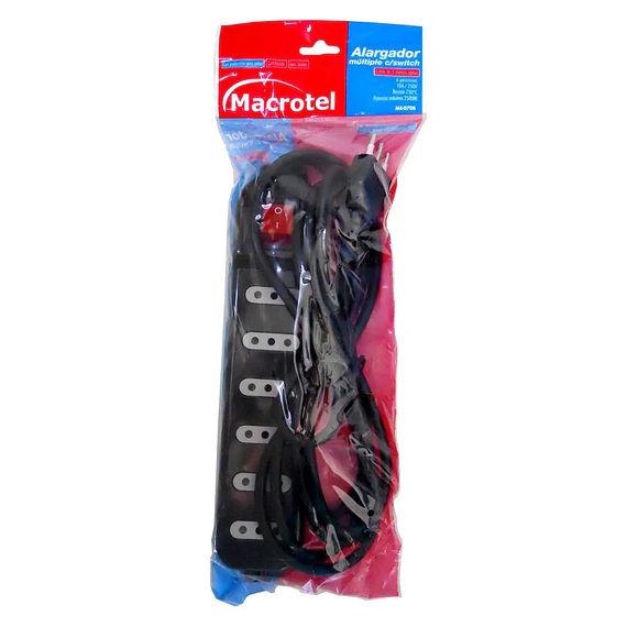 CABLE ALARGADOR 3MT 6P BLACK MACROT