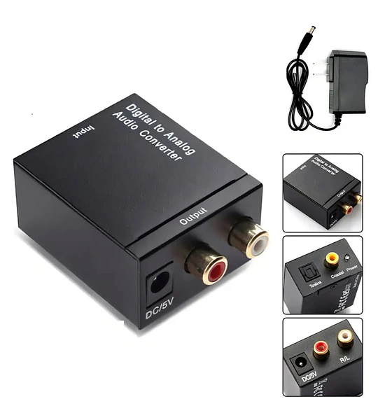 ADAP AUDIO OPTICO A RCA STEREO PHIL