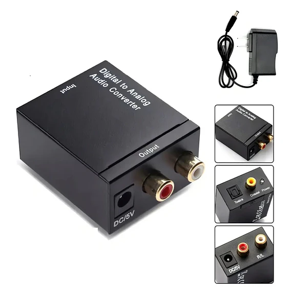 ADAP AUDIO OPTICO A RCA STEREO PHIL