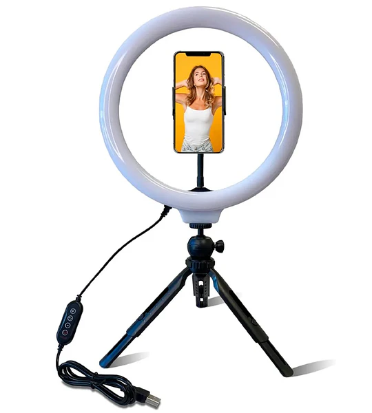 ARO DE LUZ LED TRIPODE CHICO KIT
