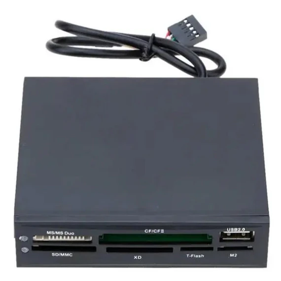 CARD READER INT USB  3.5 BLACK IN