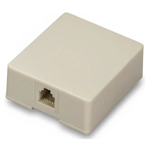 CAJA SOBREPUESTA RJ11 C/MODULO BEIG