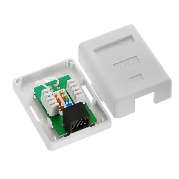 CAJA SOBREPUESTA RJ45 5E SIMPLE MAC