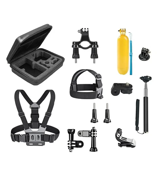 CAM KIT ACCESORIOS GOPRO MALETIN