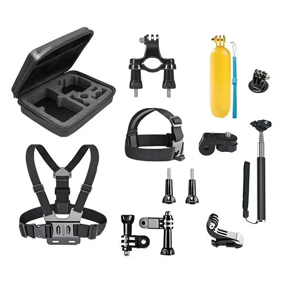 CAM KIT ACCESORIOS GOPRO MALETIN