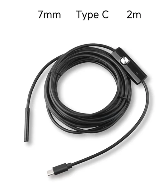 CAM ENDOSCOP TIPO C 7MM 2MT 1080 TW