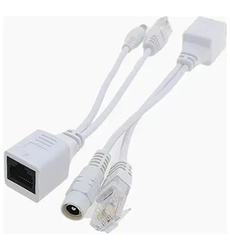 CCTV CABLE POE RJ45+DC/RJ45 X2