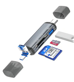CARD READER USB C A MICROSD+USB3.0