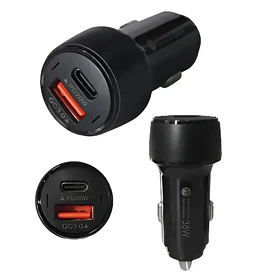 CARG CEL 12V USB A+C 38W TWC