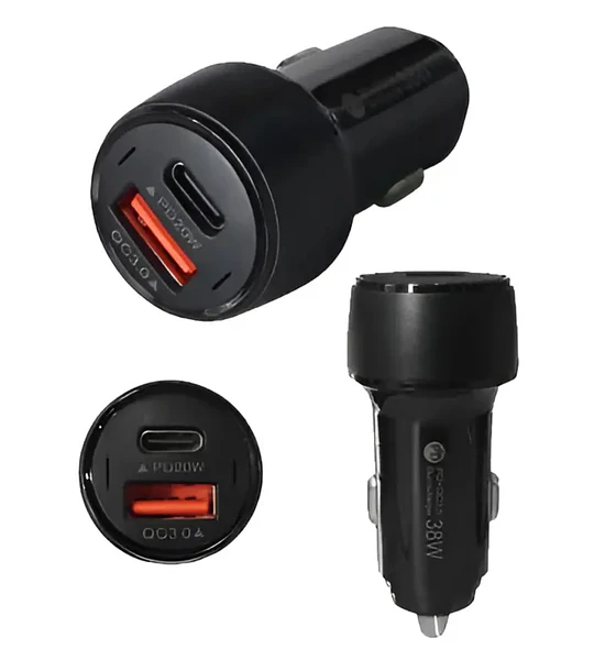 CARG CEL 12V USB A+C 38W TWC