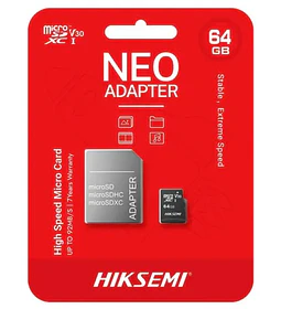 MEM MICRO SD  64GB HIKSEMI ADAPT