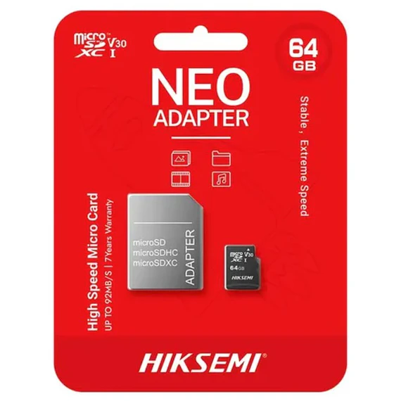 MEM MICRO SD  64GB HIKSEMI ADAPT