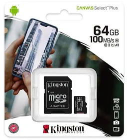 MEM MICRO SD  64GB KINGSTON ADP 100