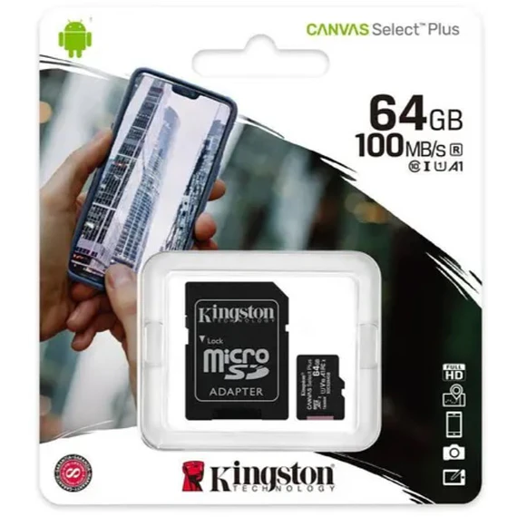 MEM MICRO SD  64GB KINGSTON ADP 100