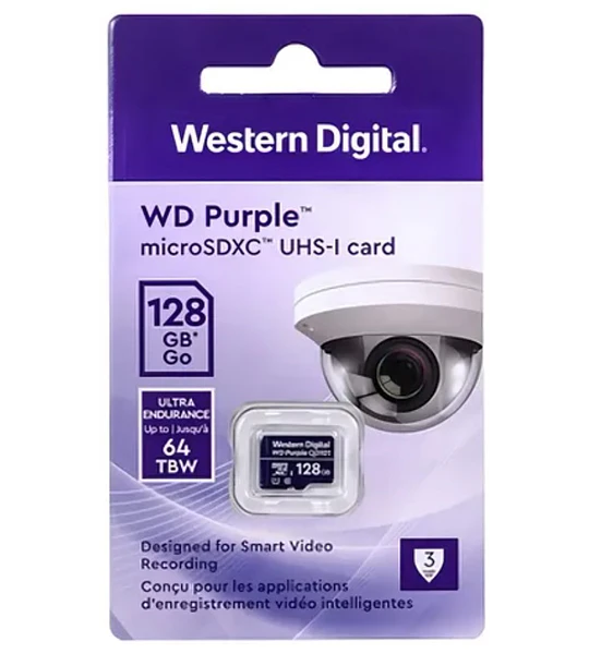 MEM MICRO SD 128GB WD PURPLE