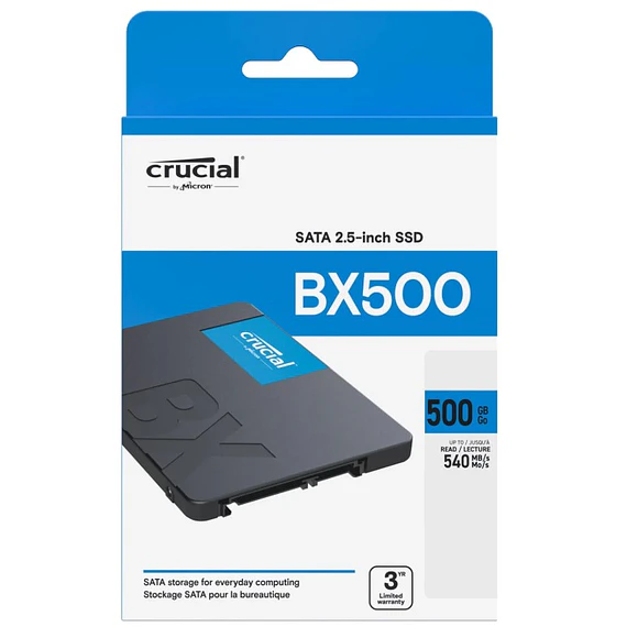D.DURO SSD 2.5 500GB CRUCIAL BX500