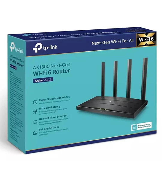 ROUTER TPLINK 1500 ARCHER AX12 WIF6