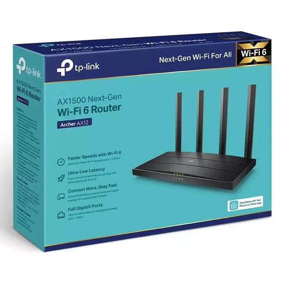 ROUTER TPLINK 1500 ARCHER AX12 WIF6