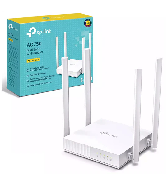 ROUTER TPLINK  750 ARCHER C24 AC